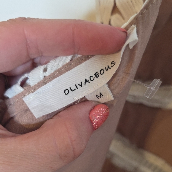 Olivaceous Elegant White Lace Maxi Dress Size MEDIUM - Picture 7 of 9